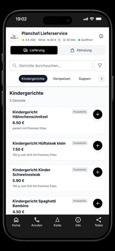 Plancha1 Lieferservice App